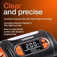OSRAM TYREinflate compressed air tyre pressure gauge/inflator OTI2130