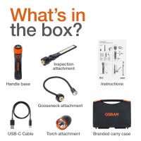 Hand Lamp LED 5V 5W 6,500K 500lm OSRAM inspection light for the workshop