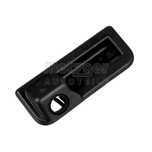 Tailgate Handle with microswitch plastic black METZGER for e.g. AUDI A3