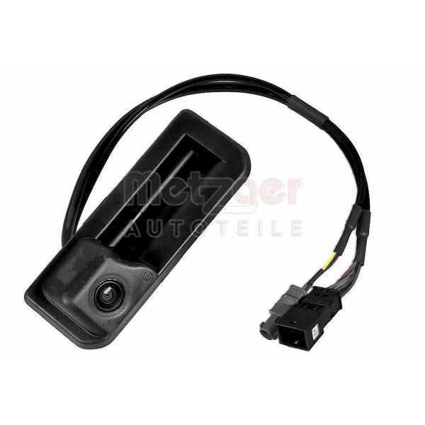 Tailgate Handle with microswitch plastic black METZGER for e.g. AUDI A5