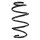 Suspension spring set front coil spring 311mm SPIDAN for OPEL ASTRA K
