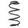 Suspension spring set front coil spring 323mm SPIDAN for KIA SOUL I