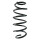 Suspension spring set front coil spring 362mm SPIDAN for OPEL MOKKA