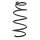 Suspension spring set front coil spring 338mm SPIDAN for TOYOTA YARIS P13