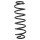 Suspension spring set rear coil spring 320mm SPIDAN for SEAT IBIZA IV