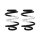Suspension spring set rear coil spring 164mm SPIDAN for RENAULT TWINGO II