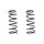 Suspension spring set front coil spring 359mm SPIDAN for ix20 JC
