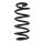 Suspension spring set rear coil spring 260mm SPIDAN for AUDI TT 8J3