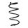 Suspension spring set front coil spring 307mm SPIDAN for FIAT 500e 332