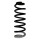 Suspension spring set rear coil spring 327mm SPIDAN for PEUGEOT 508 I