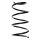 Suspension spring set front coil spring 347mm SPIDAN for TOYOTA AVENSIS