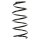 Suspension spring set front coil spring 351mm SPIDAN for RENAULT CLIO II