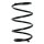 Suspension spring set front coil spring 294mm SPIDAN for MERCEDES SLK R171