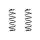 Fahrwerksfeder-Set hinten Schraubenfeder 313mm SPIDAN für PEUGEOT 307 Break