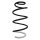 Suspension spring set front coil spring 350mm SPIDAN for PEUGEOT RCZ 1.6