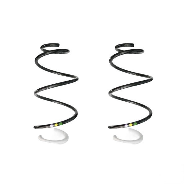 Suspension spring set front coil spring 346mm SPIDAN for RENAULT CAPTUR I