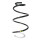 Suspension spring set front coil spring 346mm SPIDAN for RENAULT CAPTUR I