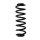 Fahrwerksfeder-Set hinten Schraubenfeder 345mm SPIDAN für SKODA KODIAQ I