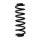 Suspension spring set rear coil spring 345mm SPIDAN for SKODA KODIAQ I
