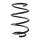 Suspension spring set front coil spring 278mm SPIDAN for MERCEDES SLK R171