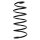 Suspension spring set front coil spring 449mm SPIDAN for VOLVO V70 II