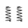 Fahrwerksfeder-Set hinten Schraubenfeder 253mm SPIDAN für HONDA CIVIC VII