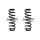 Fahrwerksfeder-Set hinten Schraubenfeder 328mm SPIDAN für VW TIGUAN (AD1)