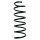 Suspension spring set front coil spring 392mm SPIDAN for SAAB 9 3 YS3D