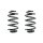 Suspension spring set rear coil spring 239mm SPIDAN for ROVER 75 I