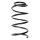 Suspension spring set front coil spring 321mm SPIDAN for ACCENT III