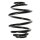 Fahrwerksfeder-Set hinten Schraubenfeder 232mm SPIDAN für CHEVROLET LANOS