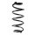Fahrwerksfeder-Set hinten Schraubenfeder 315mm SPIDAN für MERCEDES GLA X156