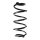 Suspension spring set rear coil spring 315mm SPIDAN for MERCEDES GLA X156