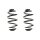 Fahrwerksfeder-Set hinten Schraubenfeder 285mm SPIDAN für AUDI A6 C5