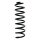 Suspension spring set rear coil spring 350mm SPIDAN for RENAULT MEGANE II