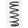 Suspension spring set rear coil spring 254mm SPIDAN for MINI MINI Cabriolet