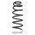 Suspension spring set rear coil spring 398mm SPIDAN for CITROËN JUMPY II