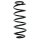 Suspension spring set rear coil spring 335mm SPIDAN for FIAT STILO Multi