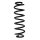 Suspension spring set rear coil spring 349mm SPIDAN for SEAT ATECA KH7