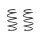 Fahrwerksfeder-Set vorne Schraubenfeder 280mm SPIDAN für AUDI Q2 (GAB)