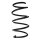 Suspension spring set front coil spring 280mm SPIDAN for AUDI Q2 GAB
