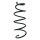Suspension spring set front coil spring 355mm SPIDAN for OPEL KARL C16