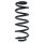 Fahrwerksfeder-Set hinten Schraubenfeder 295mm SPIDAN für VW GOLF V