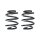 Suspension spring set rear coil spring 194mm SPIDAN for MERCEDES A CLASS W176
