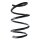 Suspension spring set front coil spring 285mm SPIDAN for MERCEDES A CLASS W176