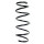 Suspension spring set front coil spring 342mm SPIDAN for OPEL CORSA D