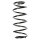 Suspension spring set front coil spring 341mm SPIDAN for OPEL ASTRA F