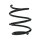 Suspension spring set front coil spring 222mm SPIDAN for MINI MINI R50