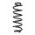 Fahrwerksfeder-Set hinten Schraubenfeder 326mm SPIDAN für VW PASSAT B6