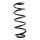 Suspension spring set front coil spring 343mm SPIDAN for AUDI A4 B9